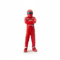 1:64 Scale Racing Driver Figure Collectible 1:64 Scale Driver Figure Miniature People Figurine High Intricacy Hobby Supply