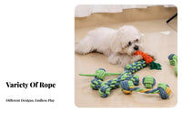 Teeth Cleaning Dog Rope Toy Long-Lasting Knotted Rope Dog Toy Chew-Resistant for Small to Large Size Category Dogs, Young Dogs, Chewing