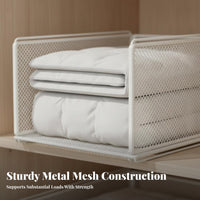 Stackable Shelf Insert Freestanding Stackable Expandable Rack Adjustable