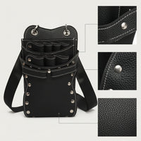 Hairstylist Tool Bag Compact Shears Holder with Strap Portable Scissors Holsters for Barbers