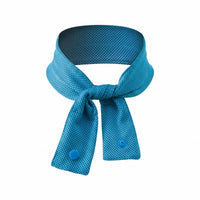Perforated Neck Cooling Scarf Textured Mesh Cooling Scarf Soft Snap Button Neck Wrap Flexible for Athletes