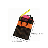 Draining Swim Mesh Bag Ventilated Swim Gear Bag Zippered Handheld for Swimming