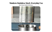 Includes Strainer Basket Stainless Steel Deep Fryer Pot Uncoated Frying Pot with Drainer Rack Induction Compatible Stainless Steel Tempura Fryer Oil-Saving for Dorm Room