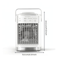 Desktop Air Climate Device with Water Tank Compact Desktop Fan Adjustable Tabletop Fan for Students