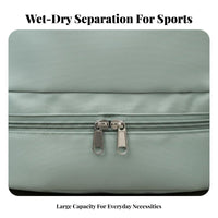 Wet Dry Gym Bag Water-Resistant Material Large Capa Metropolis Swimming Bag Shoe Compartment Backpack Multiple Pockets Travel