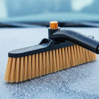 Foam Grip Car Windshield Winter Brush Black and Orange Telescopic Winter Shovel
