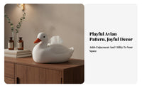 Decorative Call Duck Tissue Holder Cute Design Duck Tissue Box Multifunctional Creature Shaped Napkin Dispenser Stylish Accent for Living Room, Bedroom, Desktop