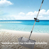Toothed Rim Tooth Sifter Rust-Resistant Sand Rake Heavy Duty for Shell Collectors, Beachcombers, Shoreline