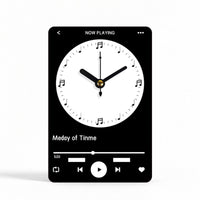 Easy-to-Read Dial Now Playing Clock Goods Tabletop for Desktop Display