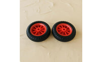 2 Pieces Kayak Trailer Wheels Puncture-Resistant Solid PU Beach Wheels