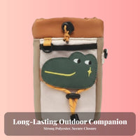 Camping Design Bike Handlebar Bag Multi-Pocket Storage Handlebar Stem Bag Secure Attachment for Children, Bikepacking, Commuting