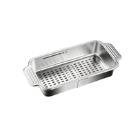 Telescoping Expandable Sink Basket Stainless Steel Colander with Handles Food Safe over the Sink Strainer Heavy Duty for Apartment Kitchen