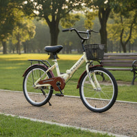 Front and Rear Brakes Kids Bike High-Carbon Steel Frame Children's Bike with Basket Fenders Included Single Speed Kids Bike for Neighborhood