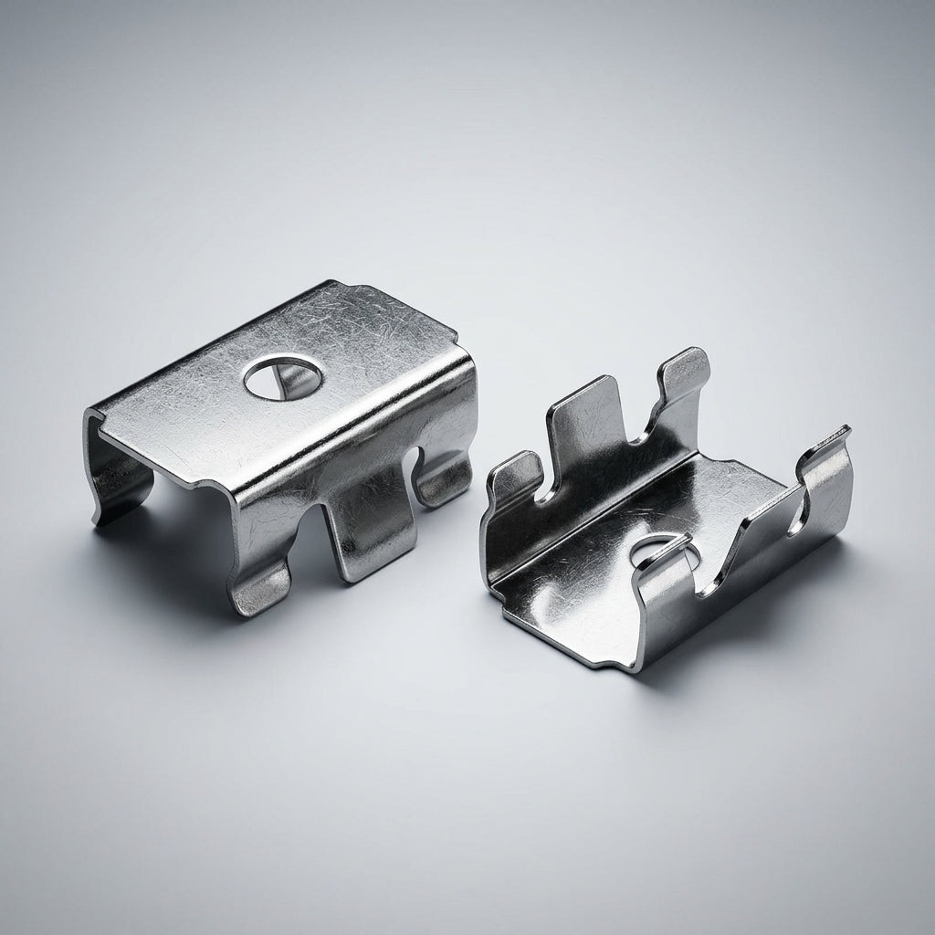 Stainless Steel Clips for Under Cabinet Lighting and Shelf Lighting, Screwless Fixed Buckle for Cabinet Lighting, DIY LED Lights, Silver Pack