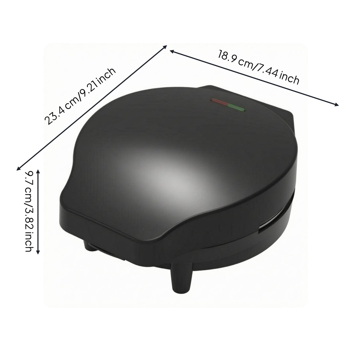Compact Clamshell Omelette Maker Indicator Lights Electric Omelette Maker Hinged Lid Frittata Pan 1000 W