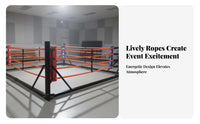 Foldable Boxing Stage Easy Storage Portable Boxing Stage Professional-Grade Storable Training Stage for Fighting Artists, Gym Owners