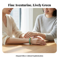 Green Aventurine Bracelet Gender-Neutral Design Green Stone Bead Bracelet Simple