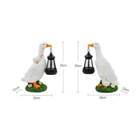 Duck Statue with Hanging Lantern Decorative Duck Statue with Lantern for Pathway