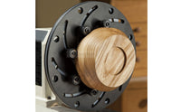 Curved Radial Slots Self-Centering Wood Lathe Chuck Six Clamping Posts Wood Lathe Chuck Plate 250 Mm