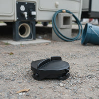 RV Hose Cap with Clamp Two-handleHandle RV Sewer Hose Cap Compact Leakleakproof for Trailer Owners, Outdoor Camping