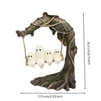 Specters on a Arbor Seat Spooky Specters Tree Suspended Decor Decorations for Decorators