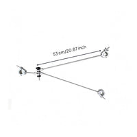 Wagon Connector Straight Rods Clamp Mount Connector Metal