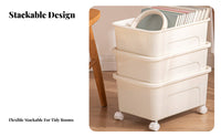beneath-desk Book organizer Large Capacity beneath-desk Wheeled organizer Space Saving