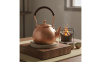 Large Capacity Hammered Copper Teapot Exposed Flame Safe Stovetop Tea Kettle Kitchenware for Home