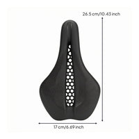 Cutout Bike Saddle Textured Cycle Seat Raised Rear