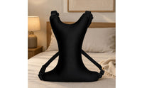 Adjustable Straps Chest Support Pillow Zippered Cover Wearable Chest Pillow Sleek Textile Sleep Accessory Soft Filling