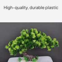 Artificial Pine Bonsai Desktop Decor, Fish Pond Landscape