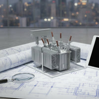 Industrial Substation Model Kit Miniature Power Grid Model Detailed for Hobbyists, Collectors, Desktop Display