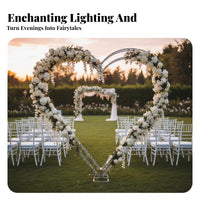 Heart-Shaped Iron frame Large Scale Heart-Shaped Arch Stand Outdoor Suitable Ceremony Backdrop for partners, Photographers, Photo Booth, Garden, Beach