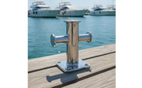 Single Cross Bitt Bollard Sturdy Cross Bitt Bollard Cleat for Boat Owners, Dock Builders, Boats, Marinas