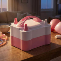 Electric Balloon Pump A and C Powered Two Nozzle Balloon Pump Party Gear Multiple Nozzles Built-in Handle