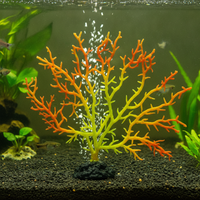 Artificial Coral Branch Shell Aquarium Ornament for Saltwater Tanks
