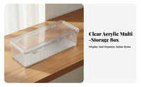Acrylic Button Pin Holder Dustproof Pin Storage Box No Assembly Required Transparent Pin Collection Holder for Collectors, Drawer Organization