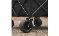 Heavy Duty Folding Wagon Large Capacity Foldable Wagon Cart Portable Outdoor Cart with Wheels Space-Saving for Campers, Gardeners, Camping, Gardening, Fishing