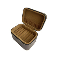 Portable Bracelet Storage Box Hard-Shell Bangle Storage Case Padded Bangle Case with Handle Zippered for Collectors