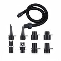 7 Pieces Long-Lasting PVC Inflatable Boat Air Valve Adapter Set Paddle Board Pump Hose with Nozzles for Beach
