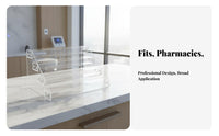 Acrylic Medicine Display Rack Space-Saving Acrylic Display Effortless Assembly Clear Multi-Tier Organizer for Pharmacists, Collectors