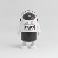Playful Astronaut Trash Can Stylish Astronaut-Themed Trash Can Modern Space Themed Wastebasket Sturdy for Teens, Bedroom