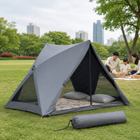 Triangle Beach Tent Lightweight Quick Open Beach Tent SPF 50+ Portable Sun Canopy for Camping