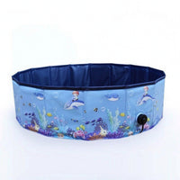 Inflatable Pet Pool Collapsible Inflatable Dog Pool Sturdy Heavy-Duty for Dogs, Backyard, Garden