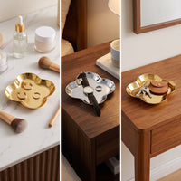 Clover-Shaped Tray Small Clover Tray Band Dish Compact Shallow for Vanity, Dresser