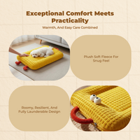 Dog Bed, Washable Kennel Pad, Anti-Slip, Indoor Outdoor