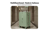 Large Capacity Hardside Luggage Combination Lock Hardside Telescoping Handle Suitcase Scratch-Resistant Hardshell for Travelers, Students, Vacationers, Vacation, Business Trip, Airport, Moving