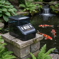 Programmable Automatic Aquatic Pet Feeder Dual-Power Power Aquarium Aquatic Pet Feeder with Base Compact for Vacation