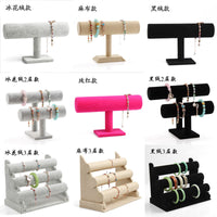 Acrylic T-Bar Jewelry Display Stand for Bracelets and Bangles
