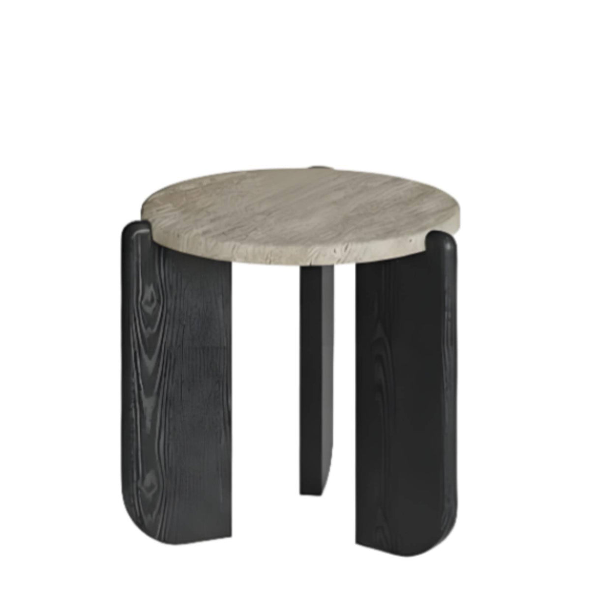 Wabi-Sabi Design Round Pedestal Table Minimalist Design Round Pedestal Stand Movable Home Furniture Compact Size for Decor Enthusiasts, Interior Designers, Apartment Dwellers, Sofa Side, Living Room, Bedroom, Reading Nook